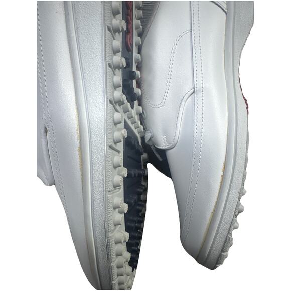 FootJoy SoftJoy White Kiltie Golf Shoes Mens Size US 7 M Soft Spike Style 53884 - Picture 10 of 11